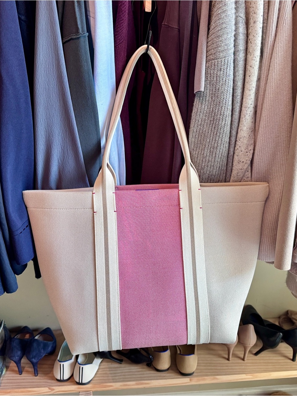 Rothy's Pink and Cream Essential Tote